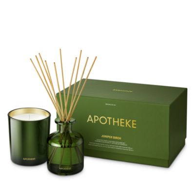 APOTHEKE - Juniper Birch Classic Candle 10.5 oz. and Reed Diffuser 6.7 oz. Set - Exclusive