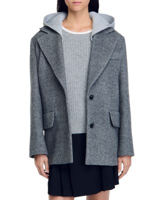 Sandro - Oliver Removable Hood Coat