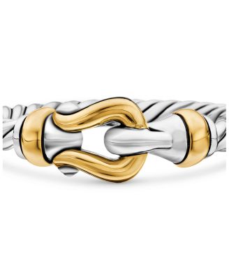 Petite Buckle Ring with 18K Yellow Gold