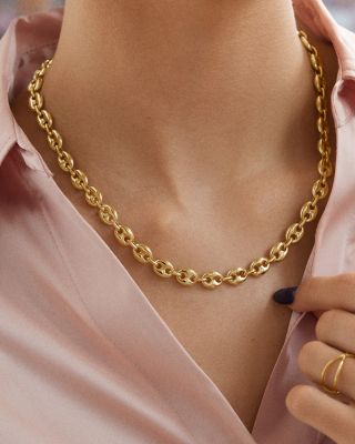 Thalia Chunky Link Collar Necklace, 18"-21" 