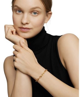 Madison Bold Chain Bracelet in 18K Gold, 6mm