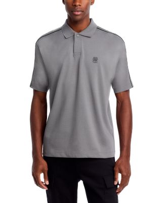 HUGO - Drack Cotton Logo Taped Relaxed Fit Polo Shirt