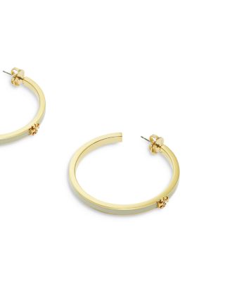 Icon Enamel Hoop Earrings