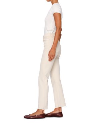 Patti High Rise Straight Jeans in Ecru