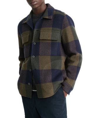 Vince - Wool & Nylon Splittable Plaid Shirt Jacket