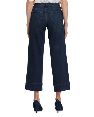 Teresa Mid Rise Ankle Jeans in Obsidian Blue