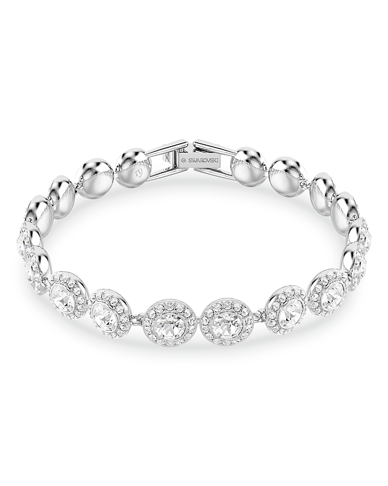 Swarovski Una Crystal Halo Flex Bracelet in Rhodium Plated