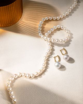 Cultured Freshwater Pearl Necklace in 14K Yellow Gold, 18&amp;quot; 