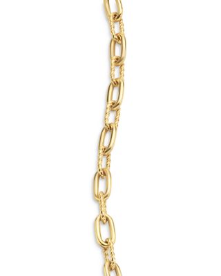 DY Madison&reg; Toggle Chain Bracelet in 18K Yellow Gold with Diamonds, 3mm