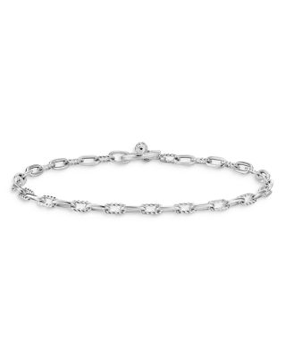 DY Madison&reg; Toggle Chain Bracelet in Sterling Silver with Diamonds