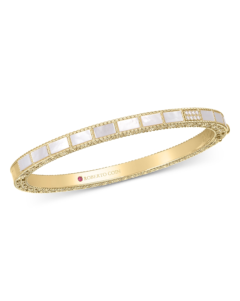 Roberto Coin 18K Yellow Gold Mosaic Diamond Bangle Bracelet, 0.4 tcw