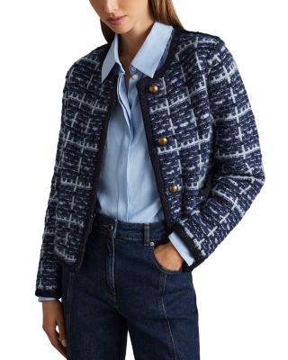 REISS - Felicity Tweed Cardigan Jacket