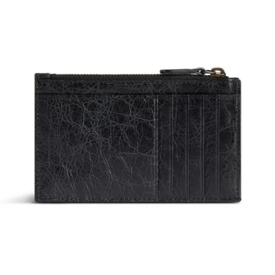 ★BALENCIAGA★ Le City Long Leather Card Holder Black 810607 Women's Le City Long Coin And Card Holder in Black