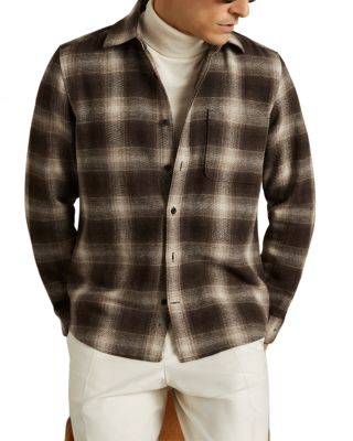 REISS - Crosby Wool Check Overshirt