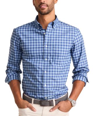 Vineyard Vines - On The Go brrr&deg; Stretch Performance Plaid Slim Fit Button Down Shirt