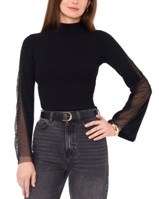 VINCE CAMUTO - Mock Neck Knit Top