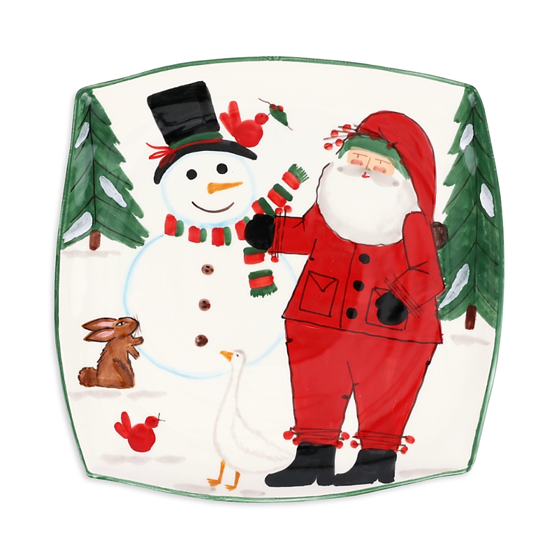 Vietri Old St. Nick 2024 Limited Edition Square Platter In Open Misc