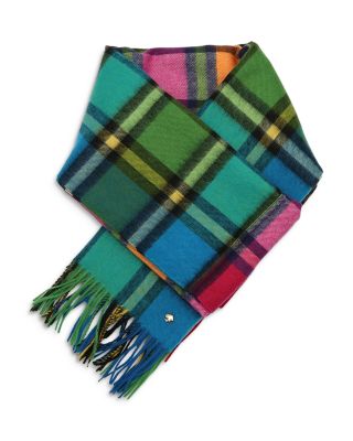 Plaid Mix Yarn Dye Wool Scarf