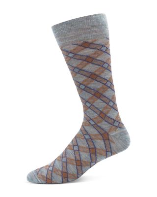 The Men's Store at Bloomingdale's - Wool Mill Plaid Crew Socks - Exclusive