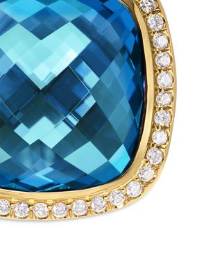 Albion&reg; Pendant in 18K Yellow Gold with Gemstones and Diamonds, 15mm