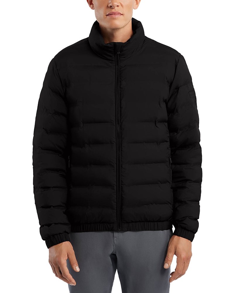 Hunter Packer Water Repellent Packable Bomber Jacket In Black