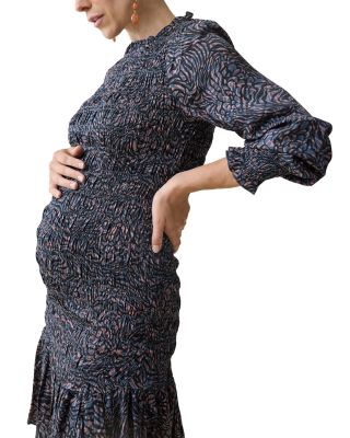 Smocked Maternity Dress
