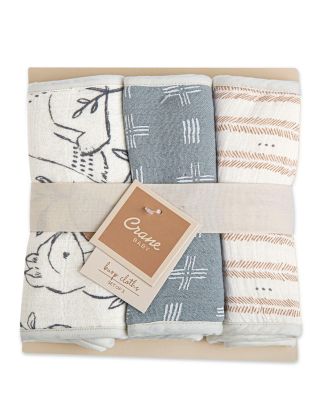 Ezra Burp Cloths, 3 Pack - Ages 0-36 Months
