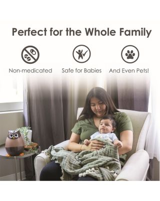 Adorable Humidifier, Mini Owl, Cool Mist Humidifier with Vapor Tray, 0.5 Gal.