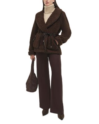 SIMKHAI Kimia Tie Waist Shawl Collar Jacket | Bloomingdale's