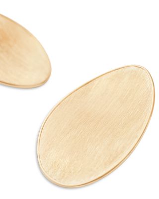 18K Yellow Gold Lunaria Large Textured Disc Statement Earrings