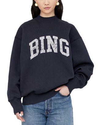Anine Bing Bradie Drop Shoulder Sweatshirt | Bloomingdale's