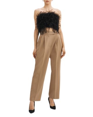 Zaina Feather Bustier Top 