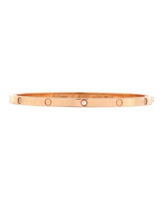 Pre-Owned Cartier Small Love 6 Diamond Bracelet 18K Rose Gold and Diamonds