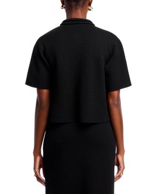 Short Sleeve Button Up Sweater