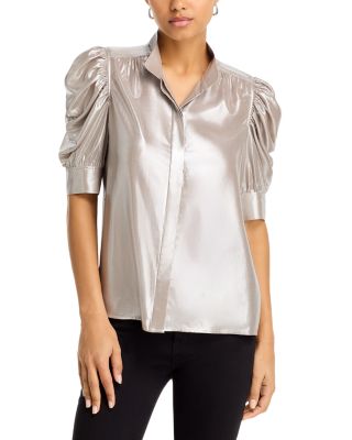 FRAME - Gillian Metallic Blouse