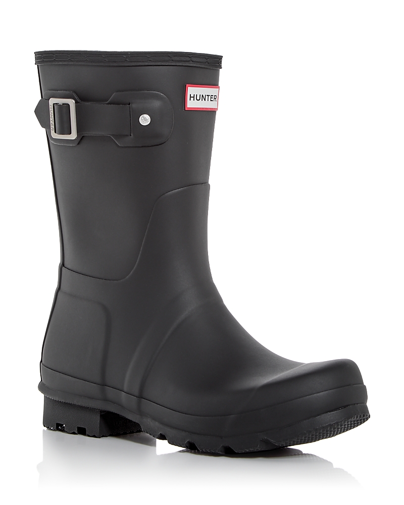 Hunter Original Short Mens Wellies In Black