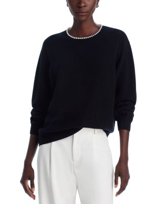 C by Bloomingdale's Cashmere - Pearl Embellished Sweater - Exclusive