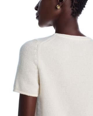 100% Cashmere Short Sleeve Shell Top - Exclusive