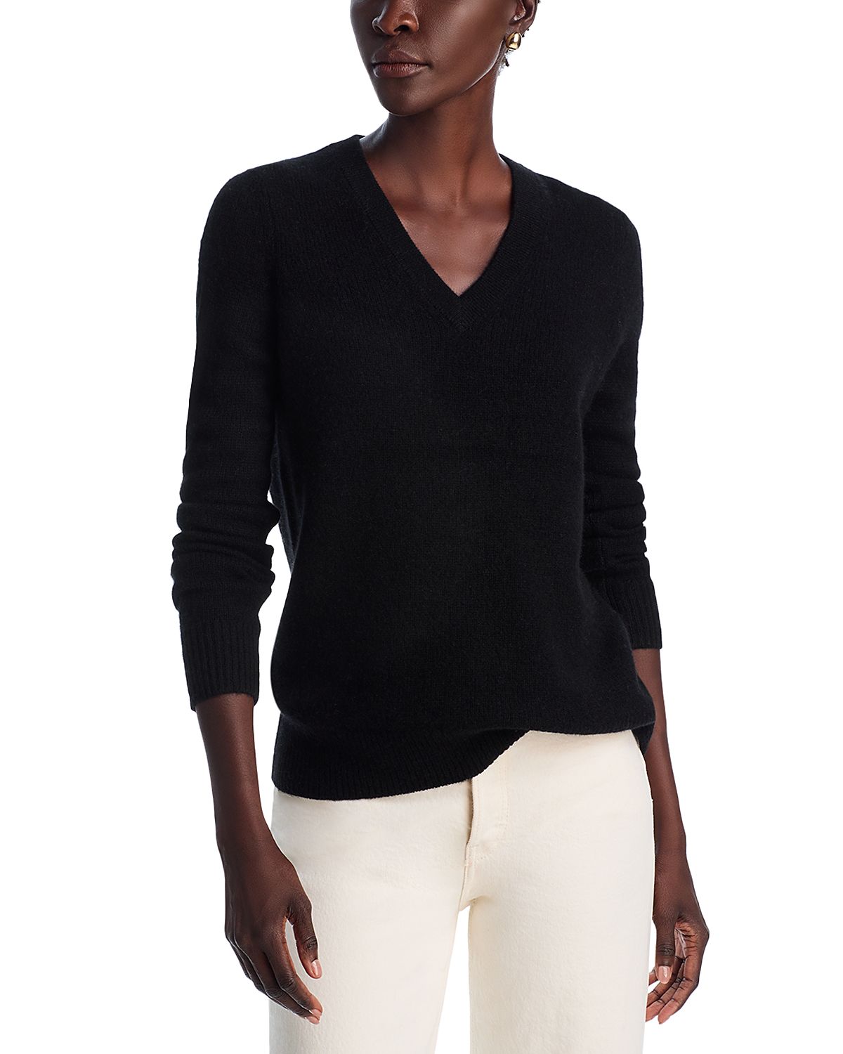 C by Bloomingdale's Cashmere V Neck Cashmere Sweater - Exclusive