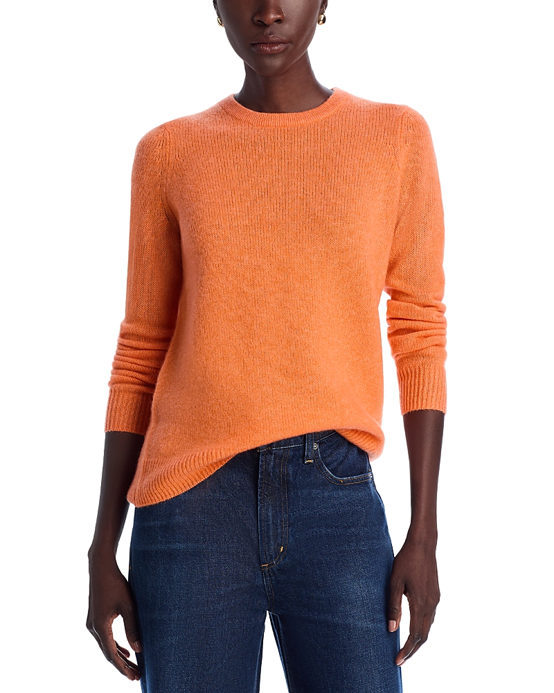 C By Bloomingdale's Cashmere Crewneck Sweater - Exclusive In Orange Sherbert