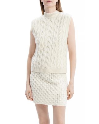Theory - Wool Cashmere Cable Knit Vest