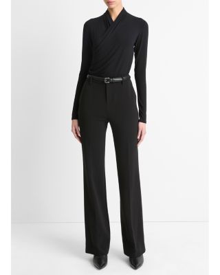 Fixed Wrap Long Sleeve Top