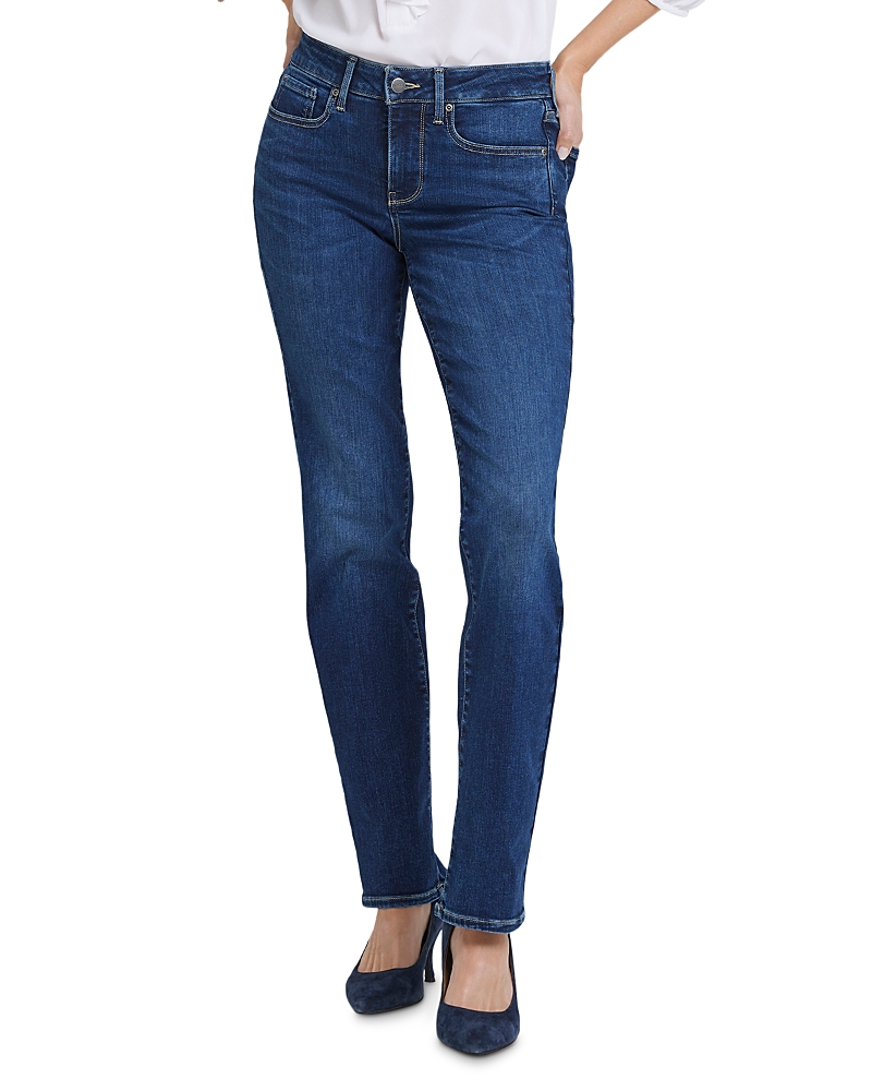 Nydj Petites Marilyn High Rise Straight Jeans in Jordan