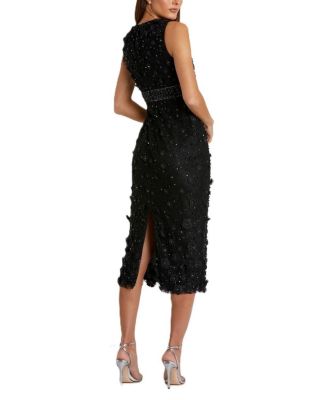 Appliqu&eacute; Midi Gown