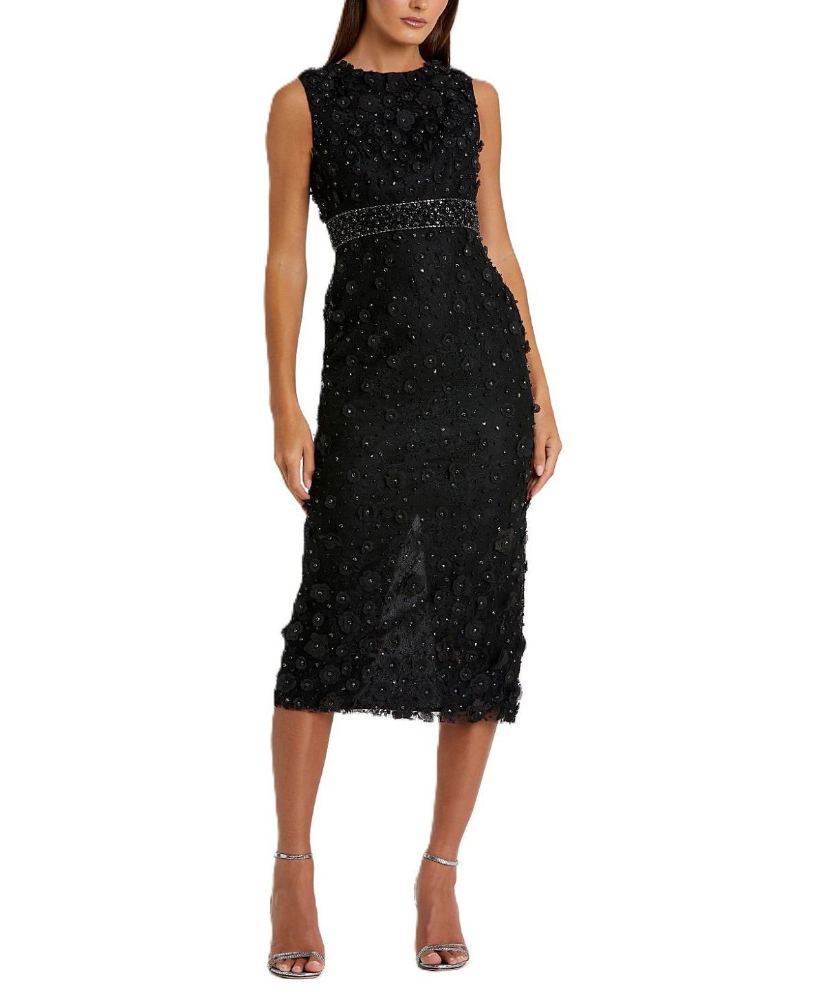 Mac Duggal Applique Midi Gown