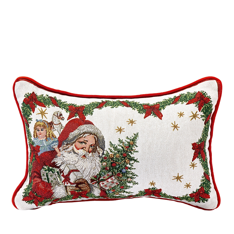 Villeroy & Boch Toy's Fantasy Rectangular Reversible Pillow: Santa In Multi
