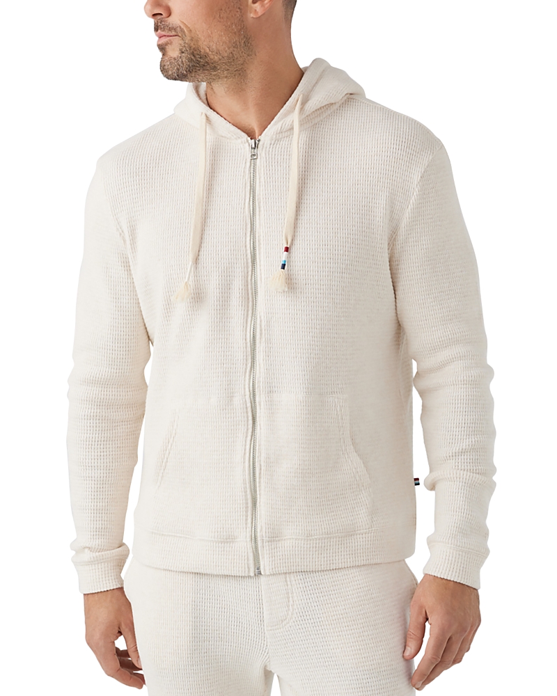 Sol Angeles Marr Thermal Textured Zip Front Hoodie