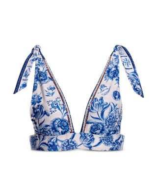 Laurie Bikini Top in Azure 