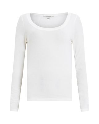 Rina Long Sleeved Scoop Neck Tee