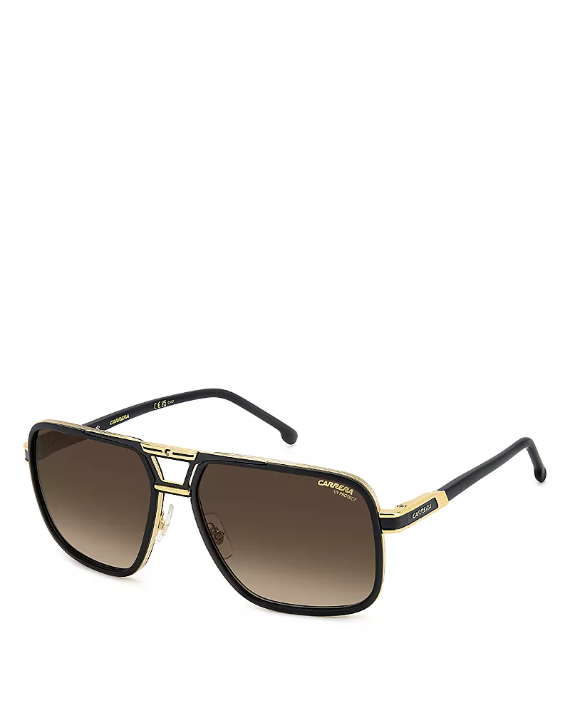 Carrera Rectangle Sunglasses, 61mm